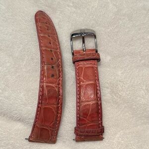 Michele pink crocodile size 20mm band